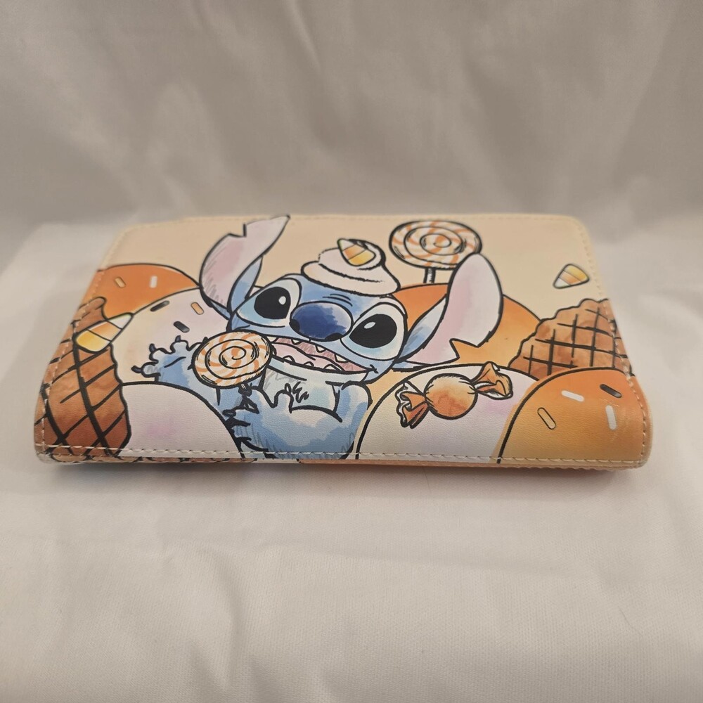 Loungefly Disney Lilo & Stitch Candy Corn Sundae Stitch Ziparound Wallet - Picture 9 of 9